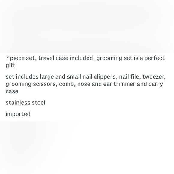 Eddie Bauer Set of 7 Durable Stainless Steel Versatile Manicure Tools - Picture 2 of 9
